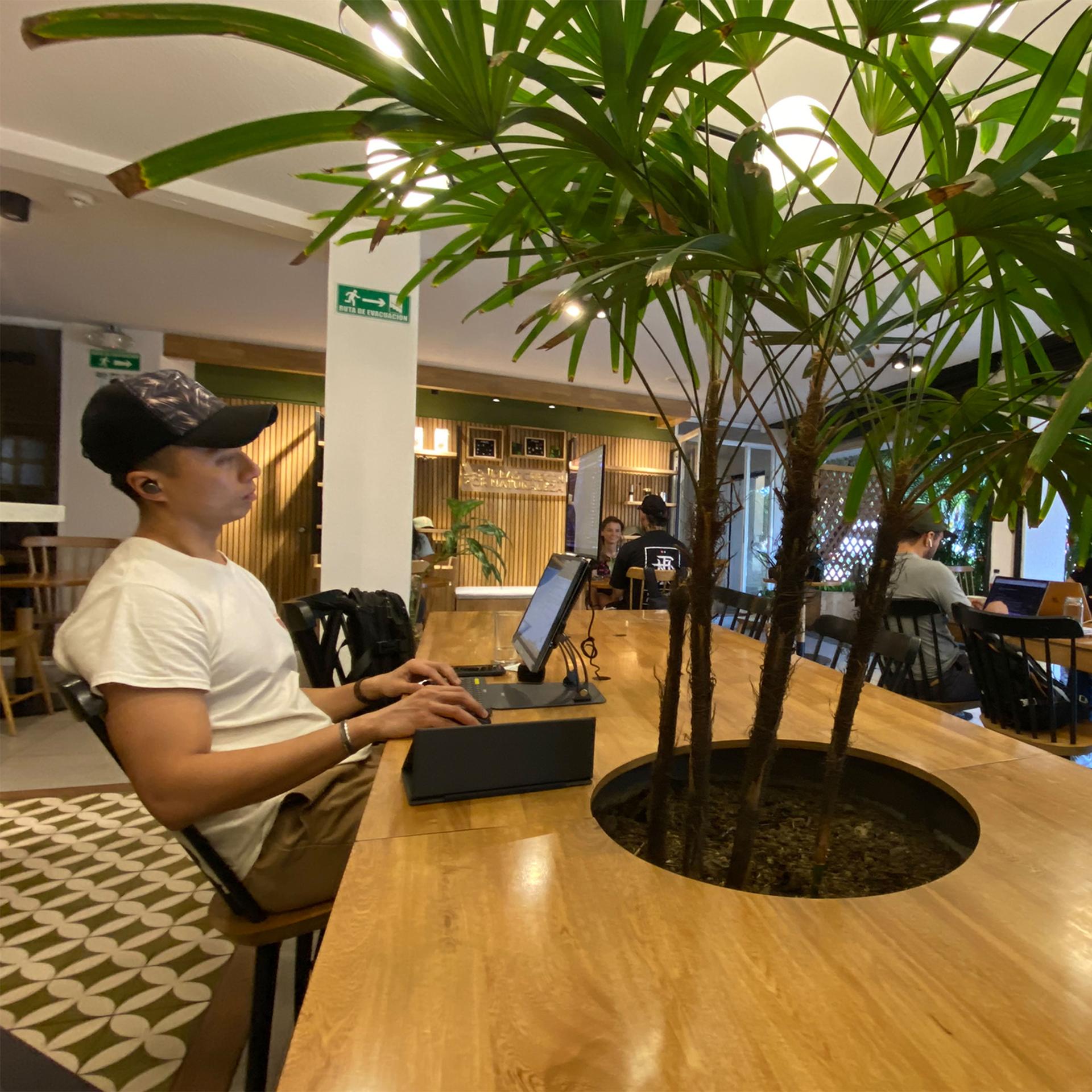 The Semilla Café is a popular spot for remote workers in Medellín.