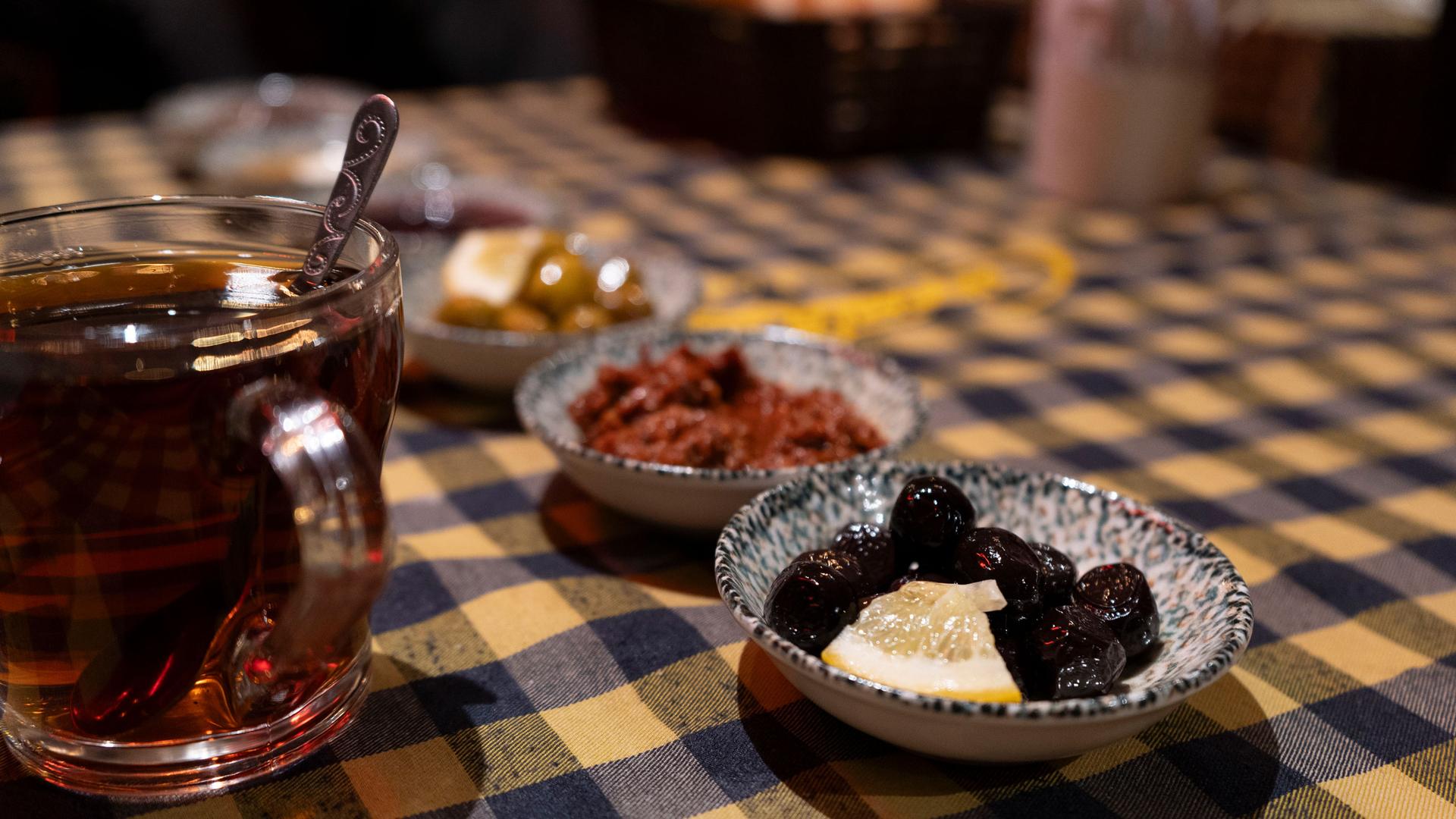 Turkish breakfasts are elaborate and offer a wide variety of options eaten over the course of an hour or two. Diners are not expected to eat everything on the table. 