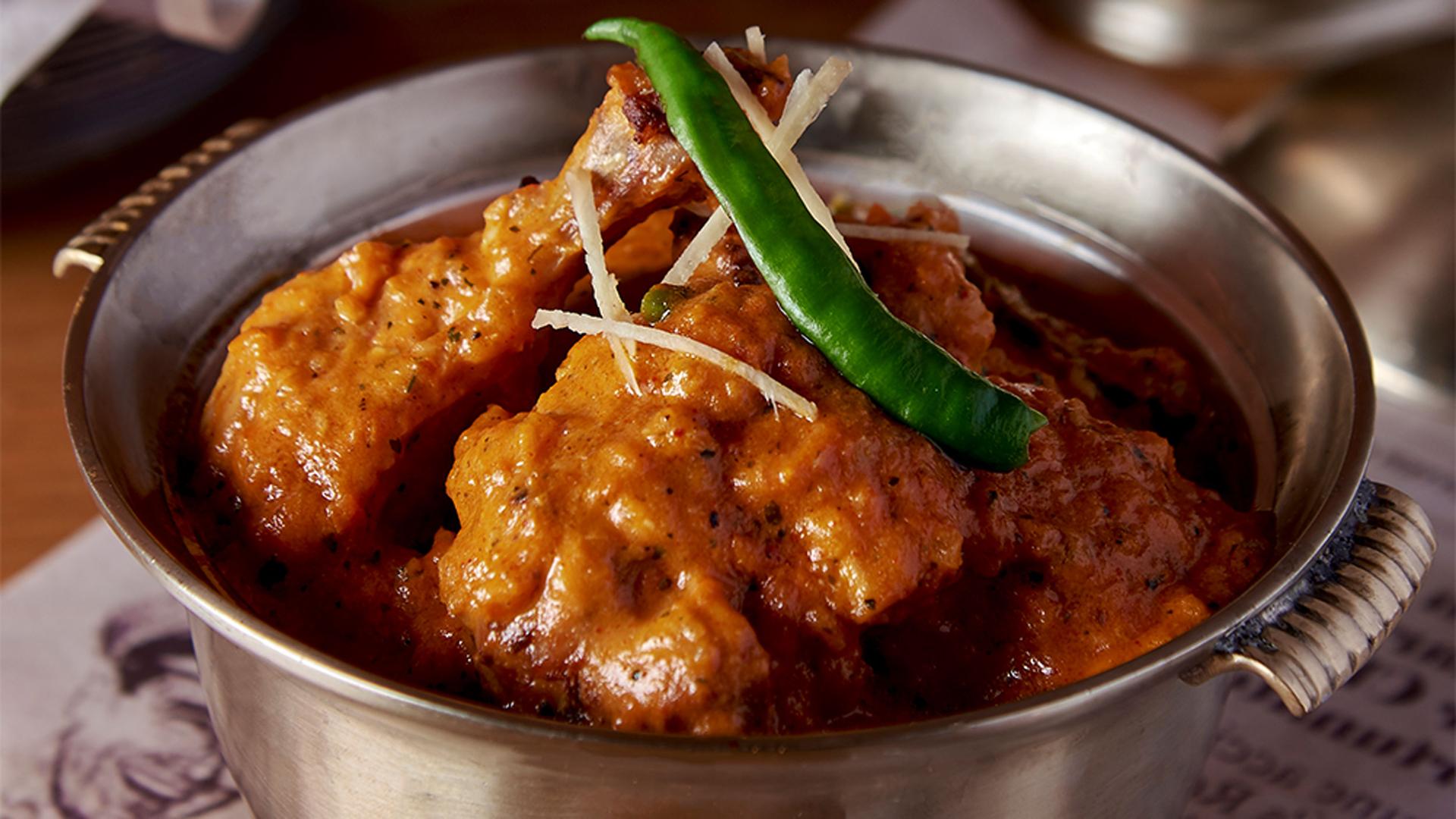 The beloved Indian dish, butter chicken.