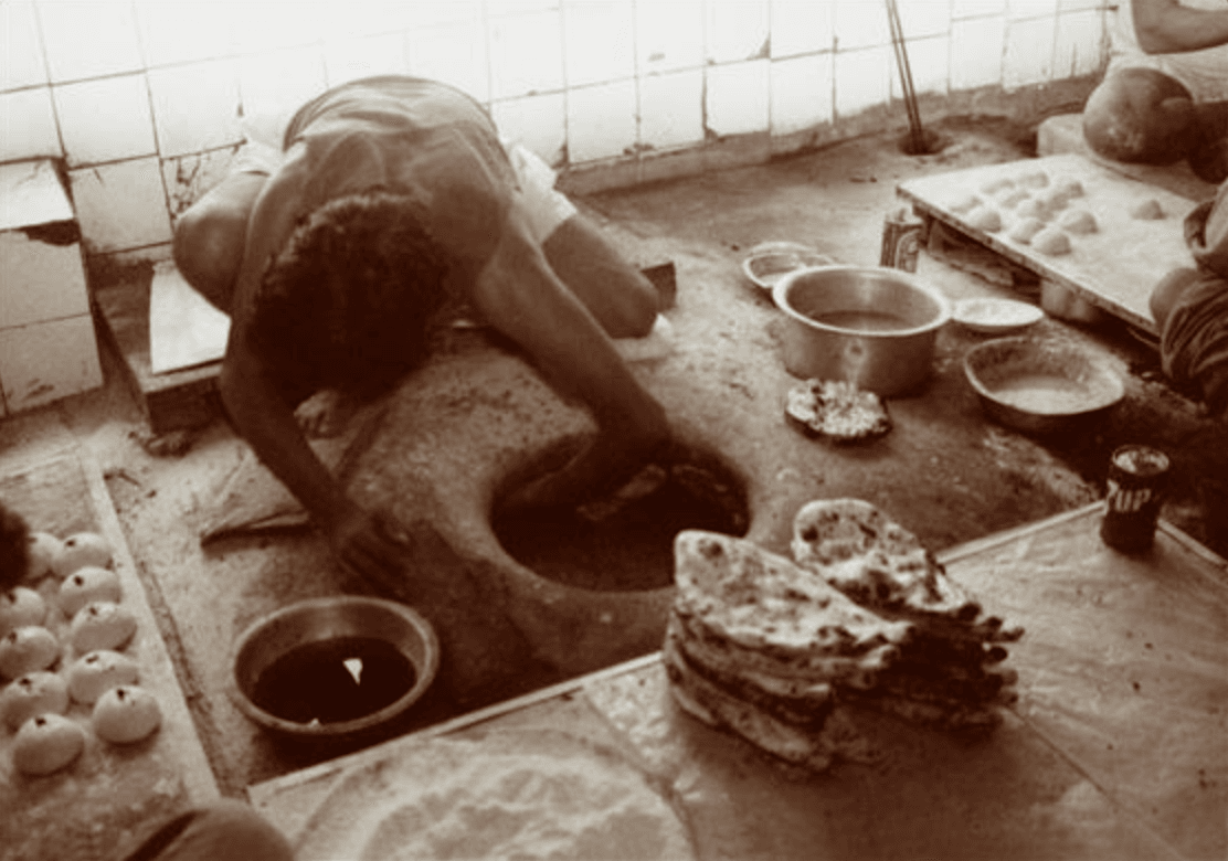 A traditional tandoor clay oven.