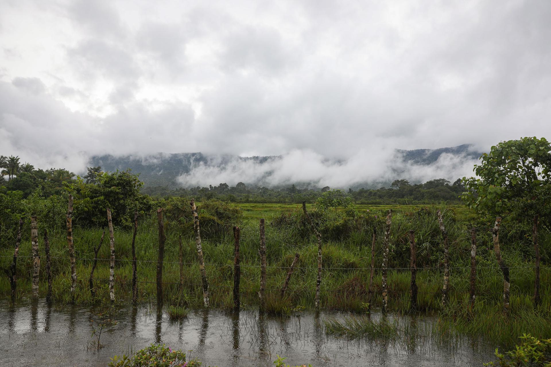 Cambodia’s monsoonal wet season drenches Toap Khley village in the Southern Cardamom National Park’s Areng Valley.