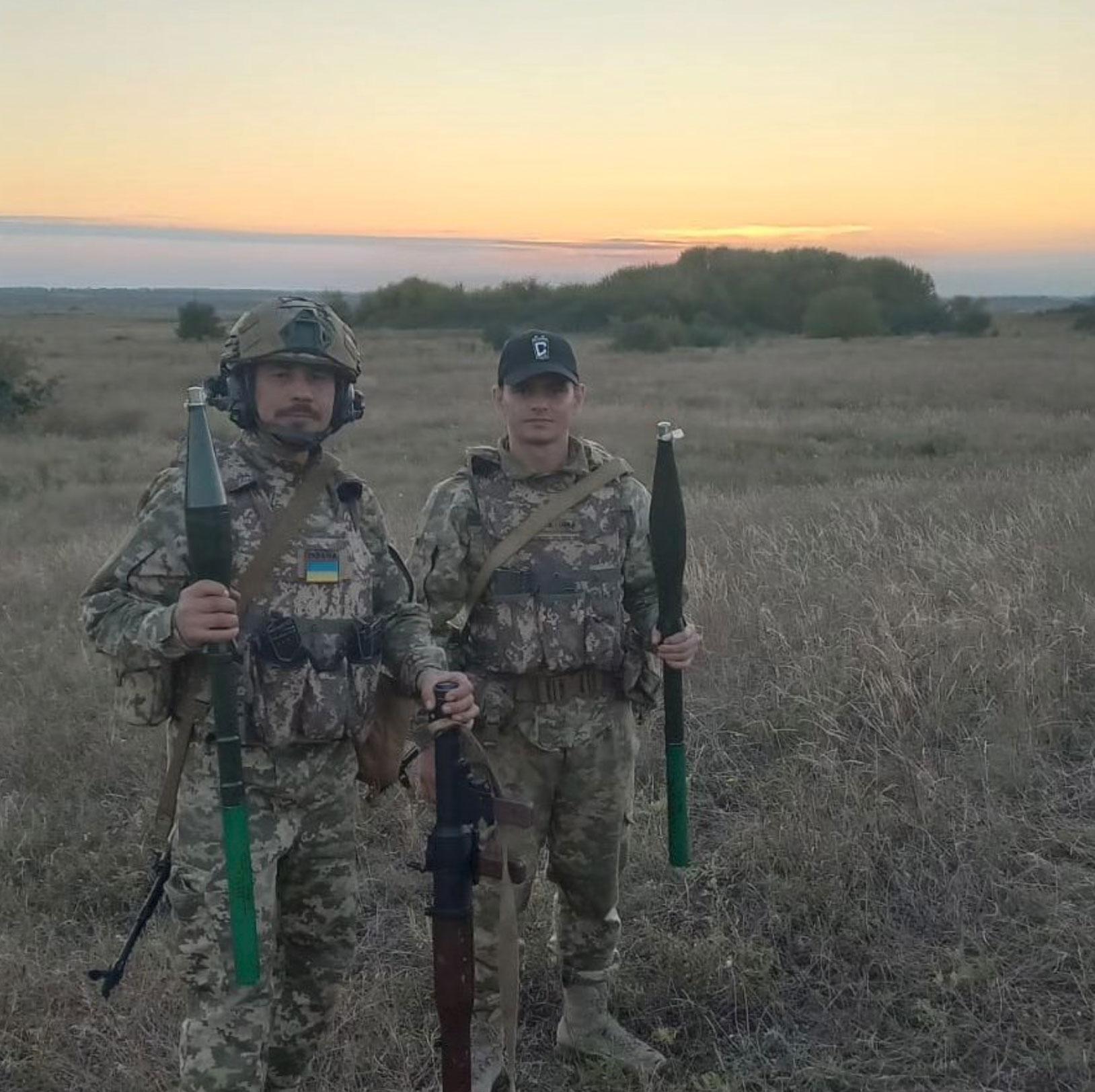 Colombian veteran Oscar Arley Triana (left) joined Ukraine’s military last summer. He went missing in October, when his unit was ambushed near the city of Kupiansk.