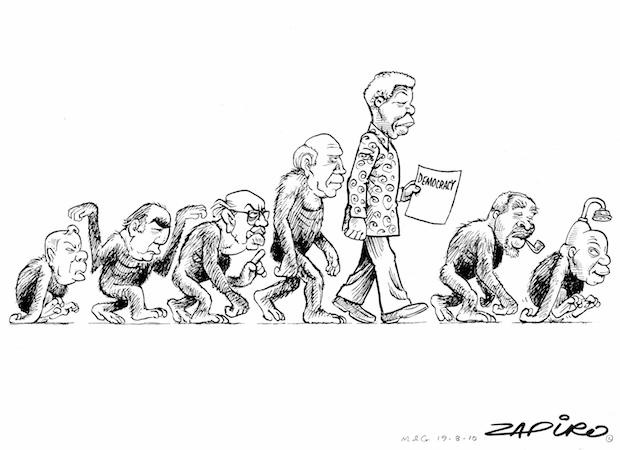 Zapiro titled this cartoon: 