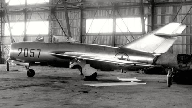Fearing a Communist air attack that might destroy the stolen MiG-15 before it could be examined, the US Air Force quickly hid it in a hangar and disassembled it for shipment out of South Korea.