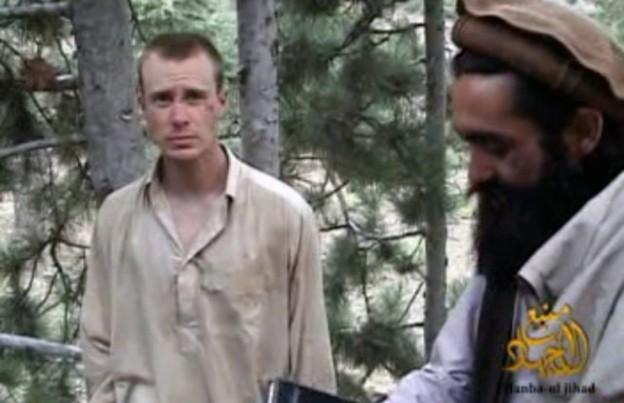 A man believed to be Bowe Bergdahl is pictured in a frame grab from a video released by the Taliban. The image was released by IntelCenter on Dec. 8, 2010.