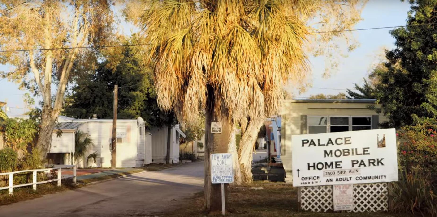 The Palace Mobile Home Park in western Florida nicknamed 