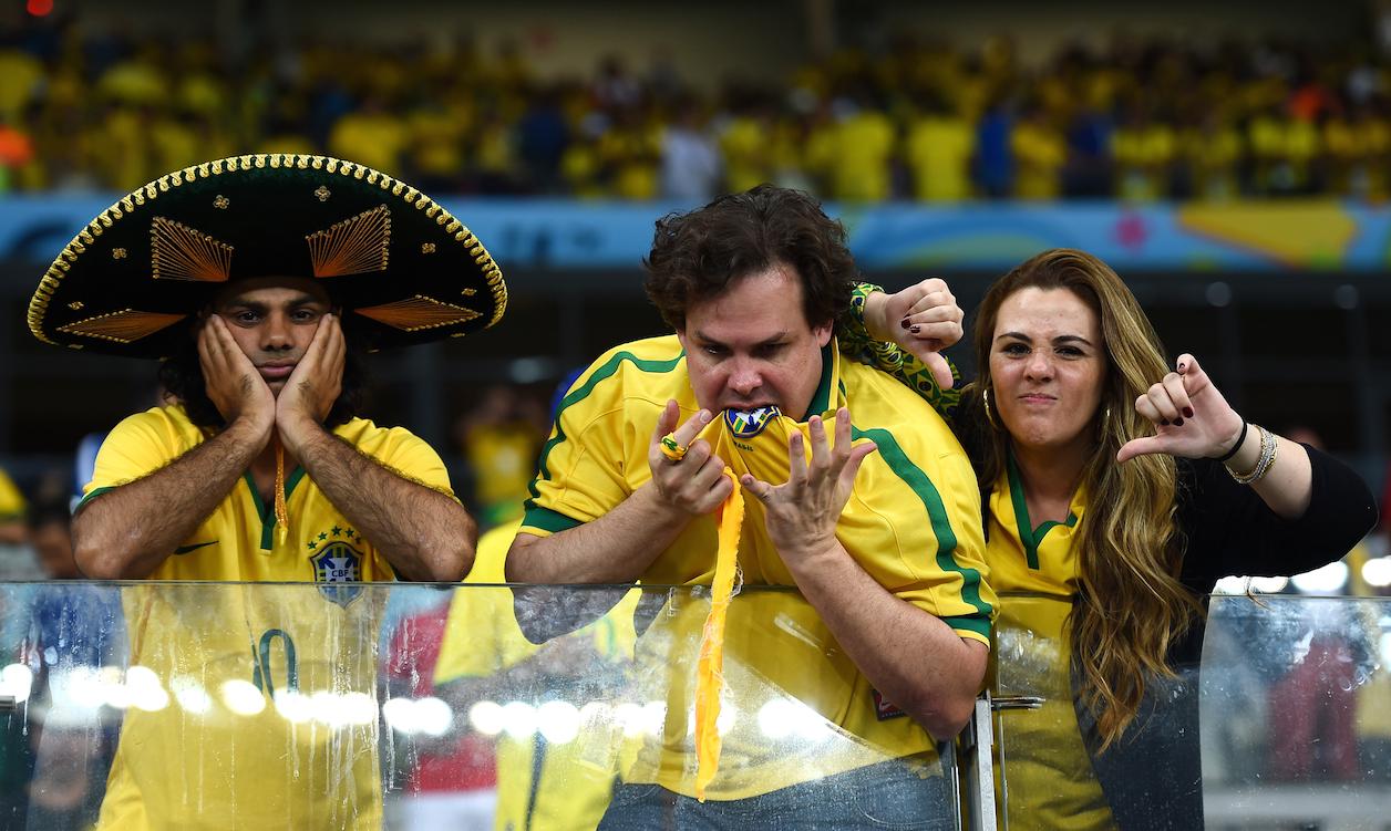 Brazil sad World Cup fans.