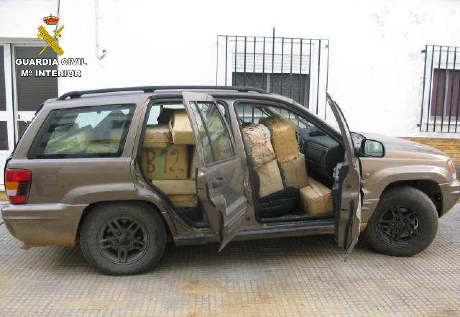 Hash packages in car in Spain