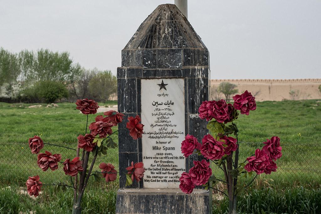 Memorial to Mike Spann at the Qala-i-Jangi Fortress