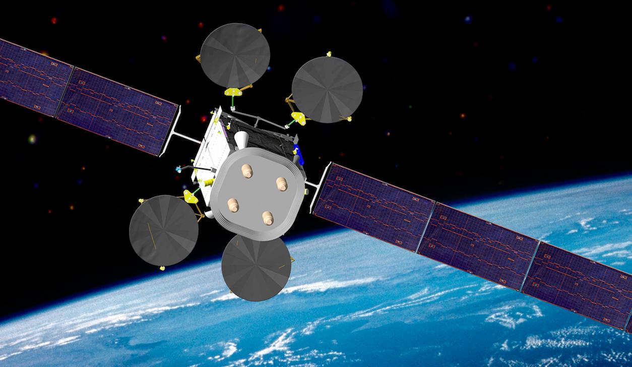Boeing space satellite