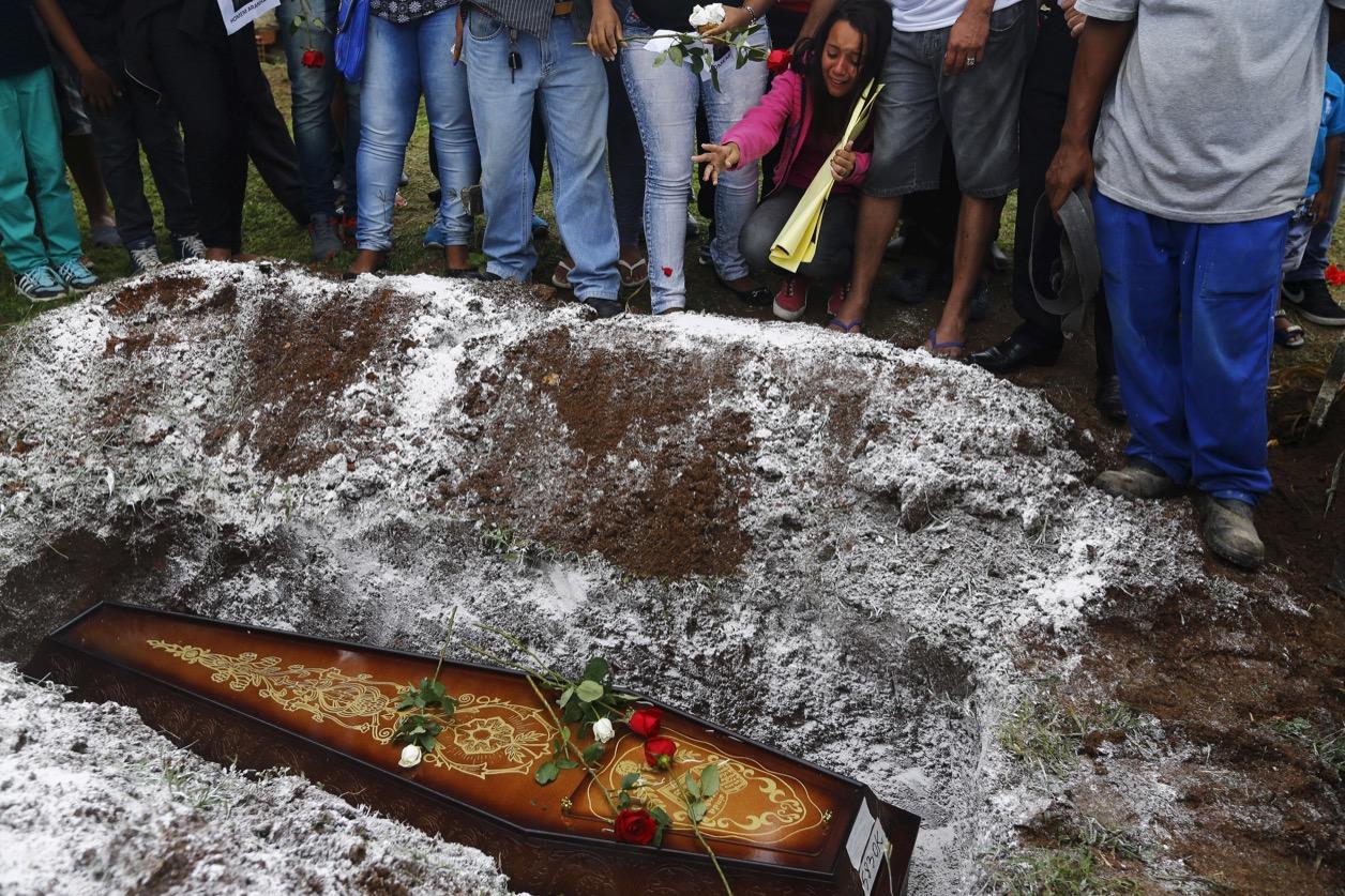 Funeral in Rio de Janeiro, Brazil