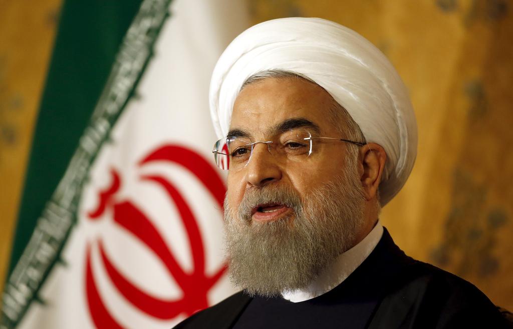 Iranian President Hassan Rouhani attends a news conference in Rome, Italy, on Jan. 27, 2016.