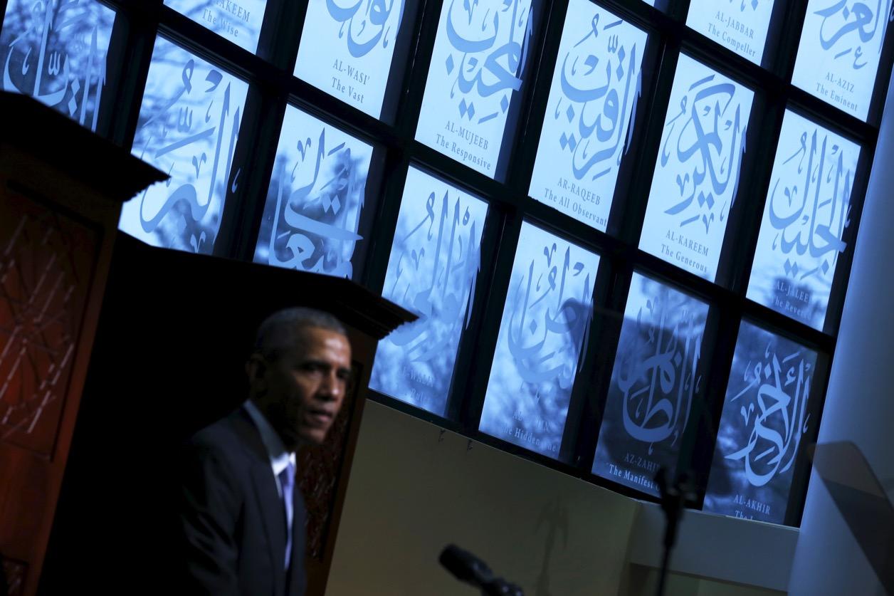 Obama in Baltimore mosque
