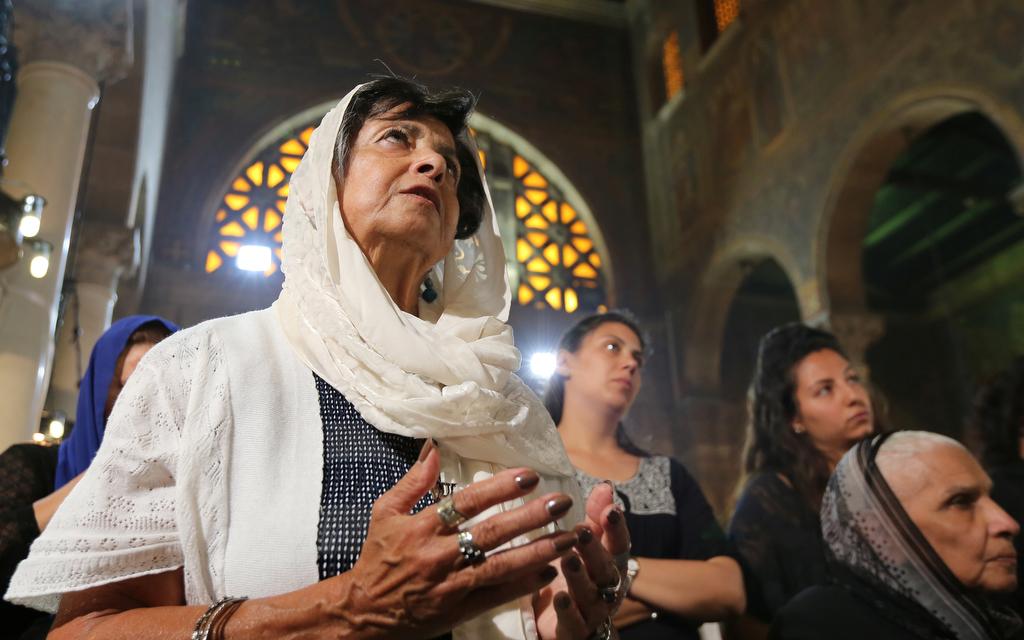 Relatives of the Christian victims of the crashed EgyptAir flight MS804 attend an absentee funeral mass at the main Cathedral in Cairo, Egypt, May 22, 2016.