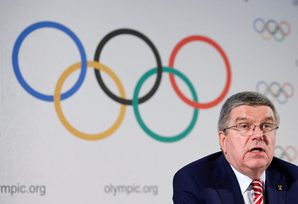 International Olympic Committee President Thomas Bach attends a news conference in Lausanne, Switzerland, June 3, 2016. 
