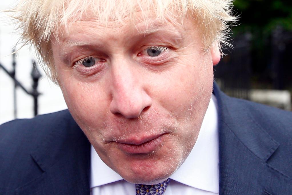 Boris Johnson leaves his home in London on June 27, 2016.