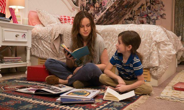 Brie Larson and Jacob Tremblay in "Room" (George Kraychyk/A24)