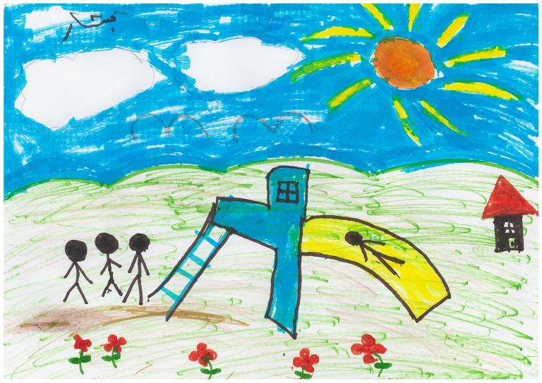 Syrian child's drawing