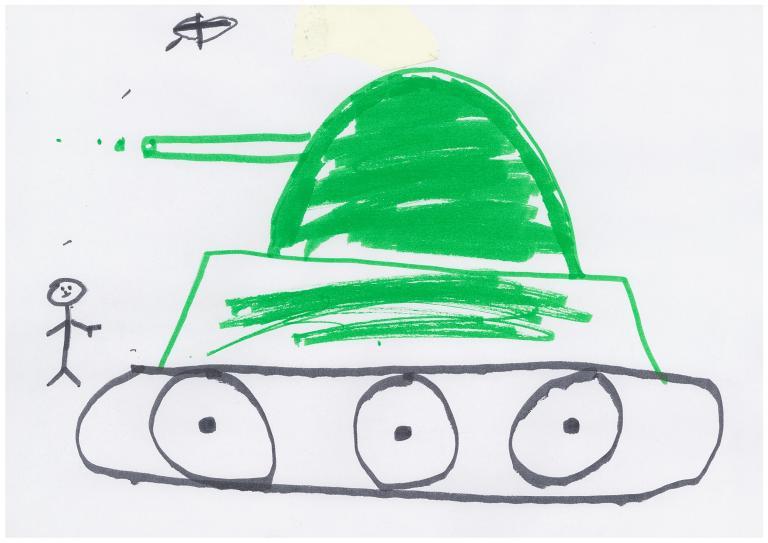 Syrian child's drawing