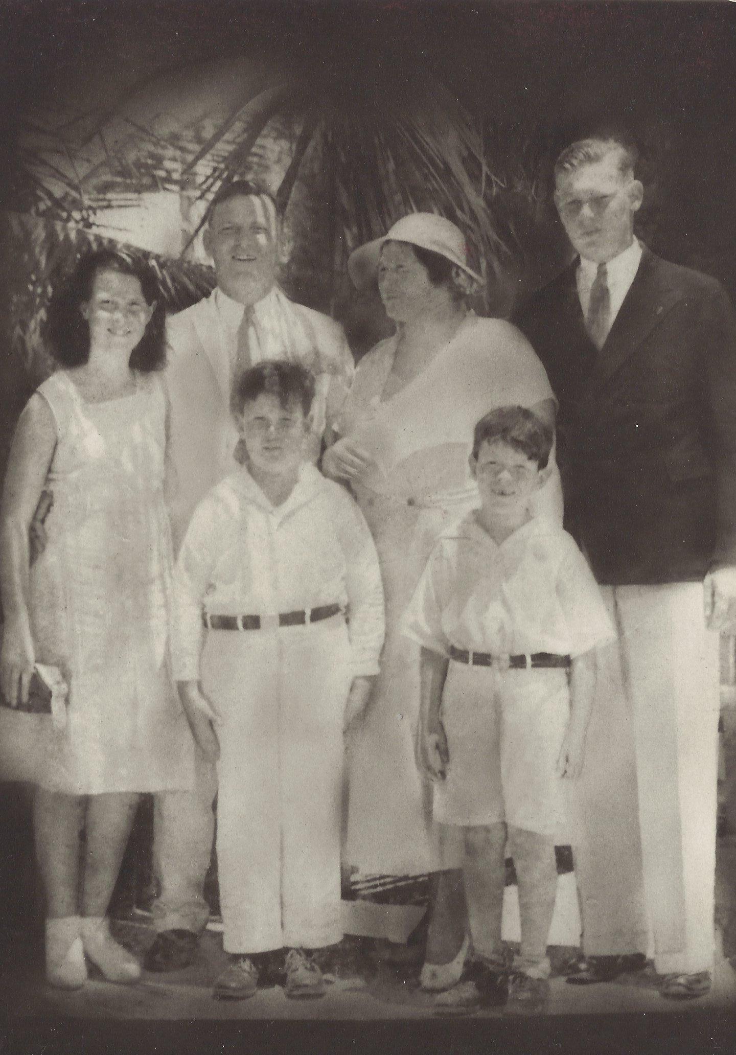 The Schechter family in Cuba in the early 1930s
