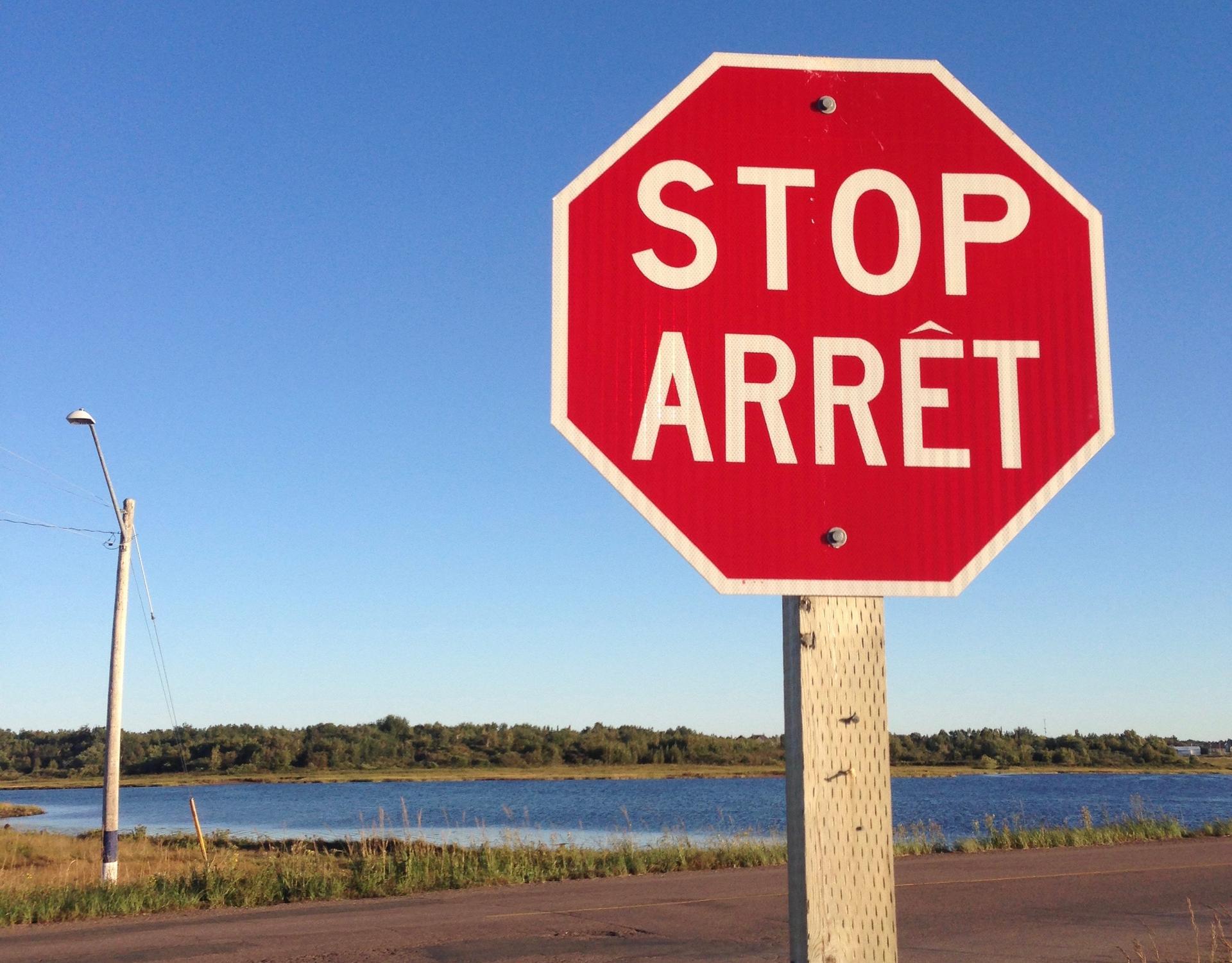 In France, stop signs read 