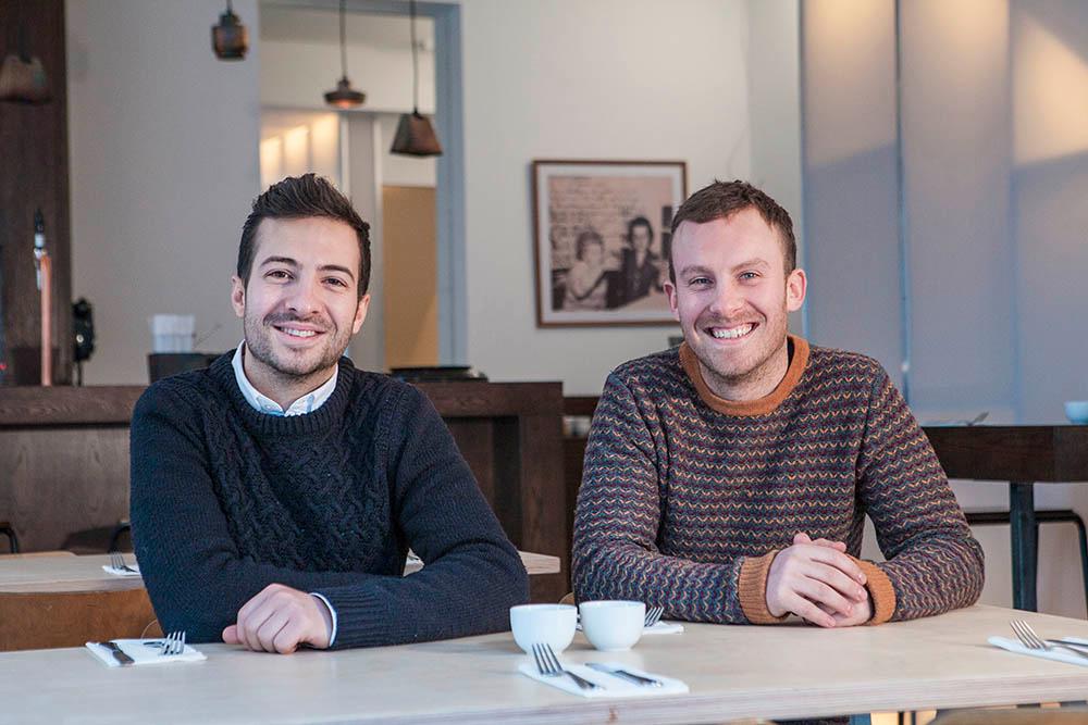 : Ben Robson (L) and his brother Ed (R) are the owners of Boopshi's, a restaurant in central London that features food drawn from their Austrian heritage.