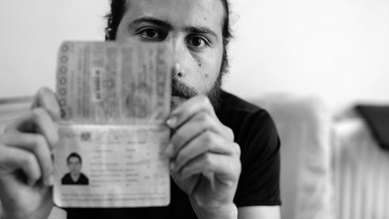Zaher Said came to Turkey in July 2011. He's holding his Syrian passport, which is about to expire, in his home in Gaziantep, Turkey, on May 20, 2017. 