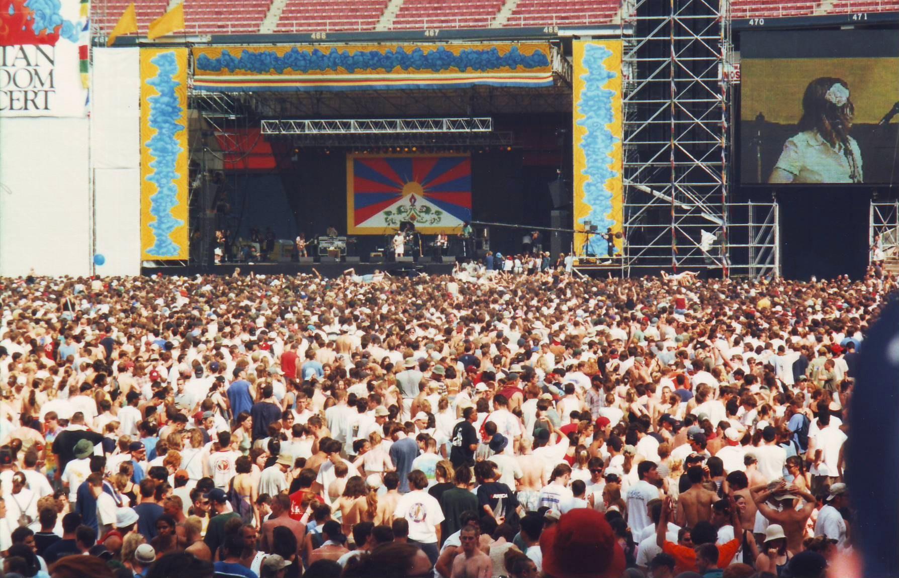 Tibetan Freedom Concert at RFK Stadium in June, 1998