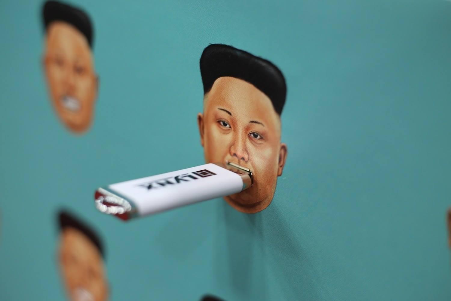 "The exhibit is a metaphor: By donating your flash drive and plugging it into Kim Jong-un’s face, you are helping to silence his propaganda machine by giving the North Korean people a window to the outside world."
