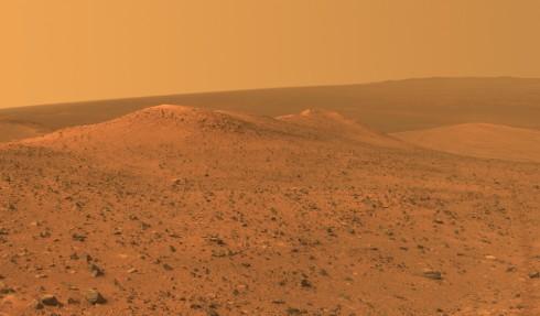 A vista from NASA's Mars Exploration Rover Opportunity