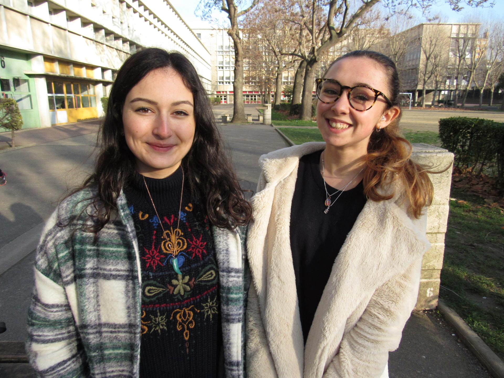 12th graders Chaden Alyahya Morla and Nour Fiquet won a student environmental journalism competition and were invited to the Paris Climate Conference, but their visit was canceled for security reasons after the Paris attacks.