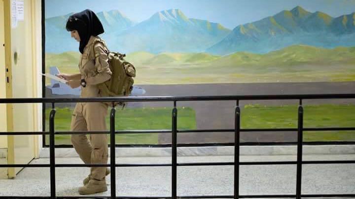 Afghan female pilot