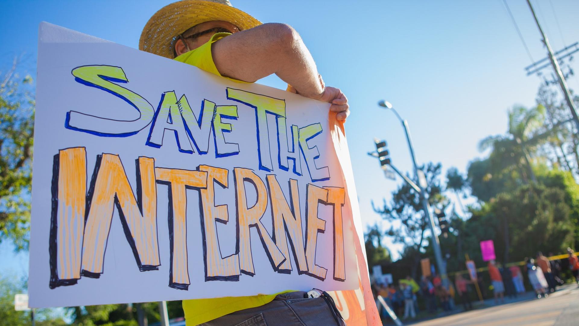 An internet activist in 2014.