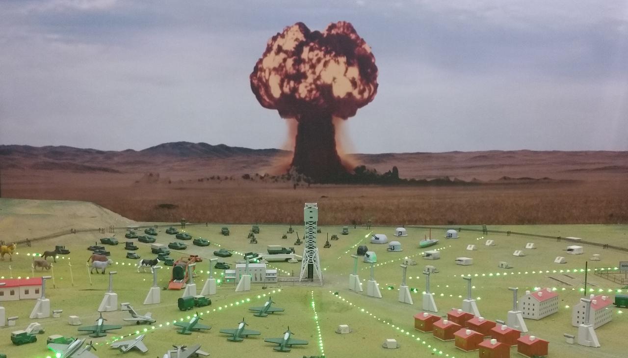 Soviet nuclear test site model