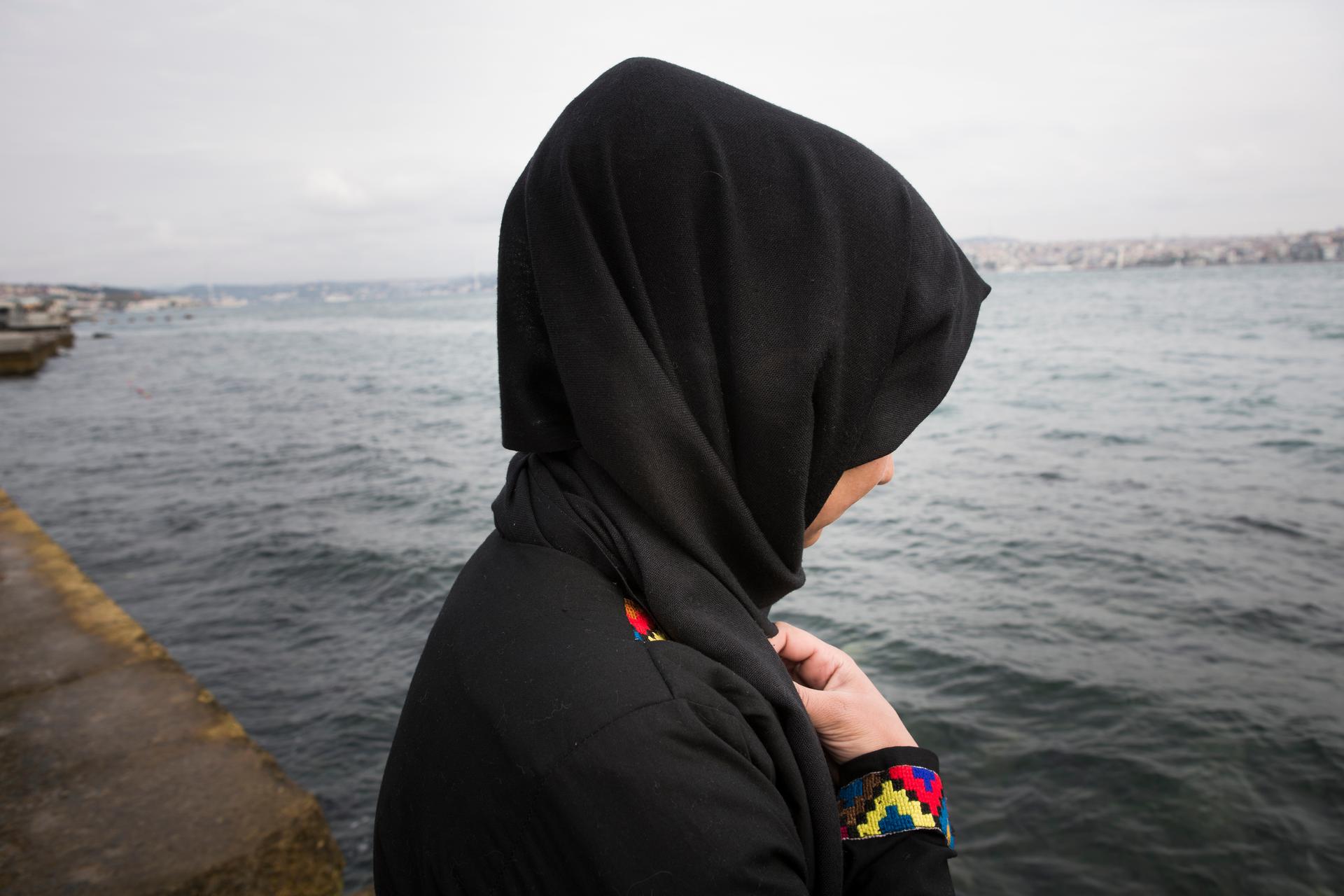 Hoor, 16, arrived in Istanbul in late June