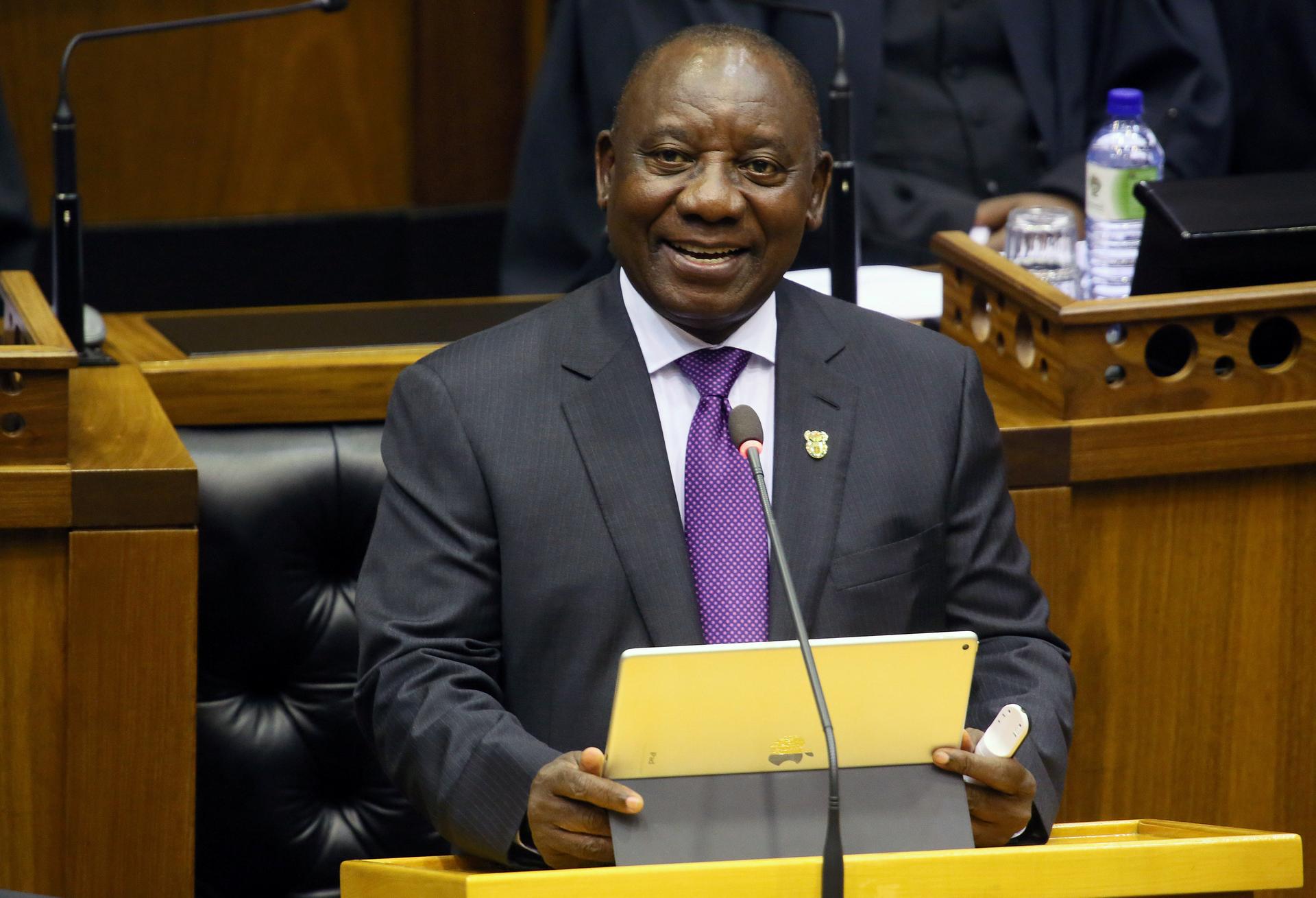 President Cyril Ramaphosa delivers his State of the Nation address