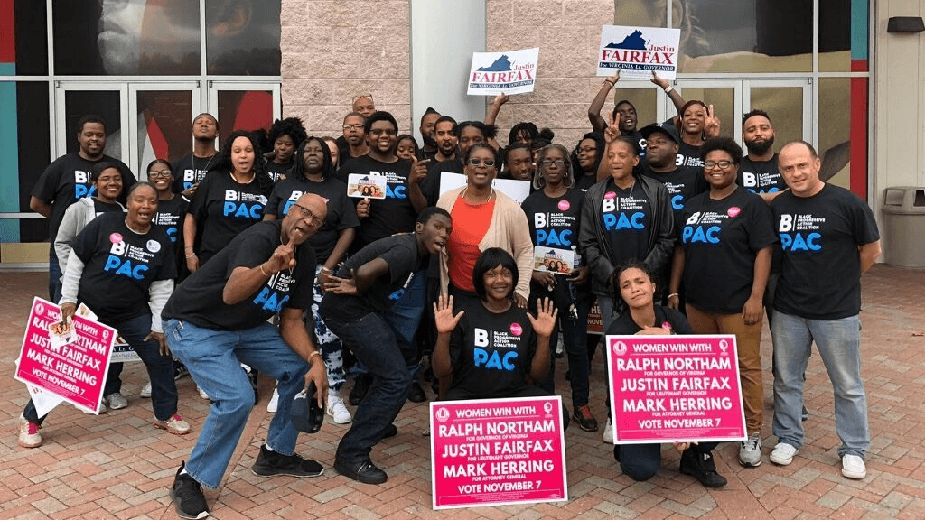 Volunteers for BlackPAC work to mobilize voters ahead of the November 2017 election in Virginia.