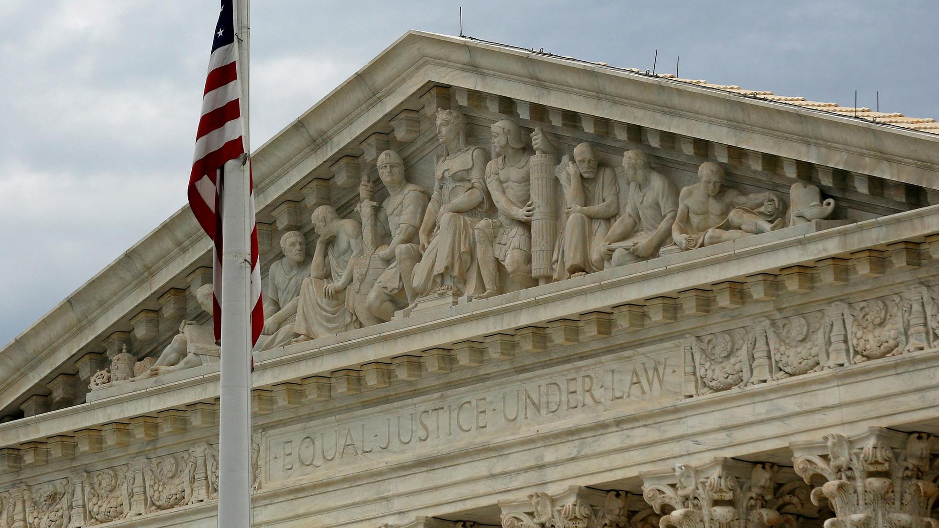 A view of the US Supreme Court building in Washington, DC.