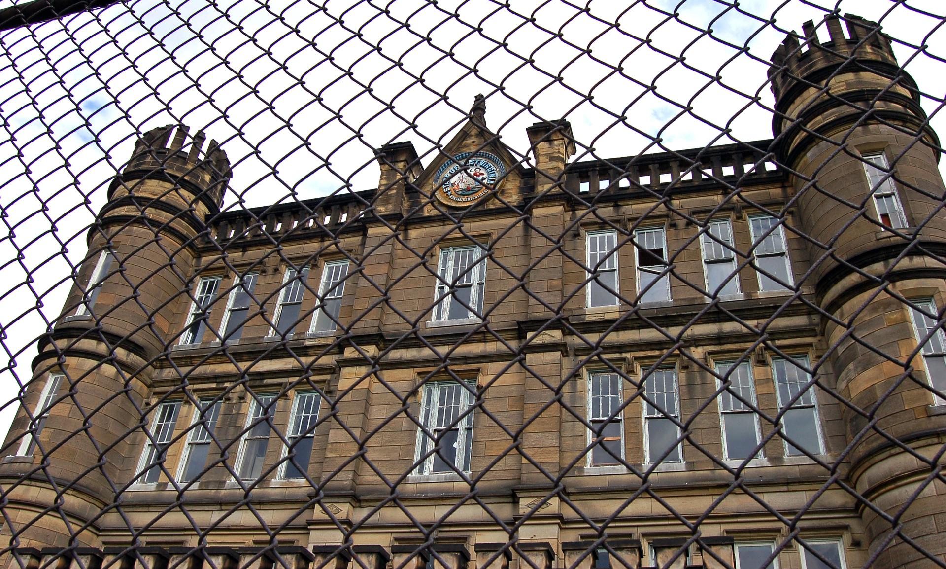 The exterior of the West Virginia Penitentiary in Moundsville, West Virginia.
