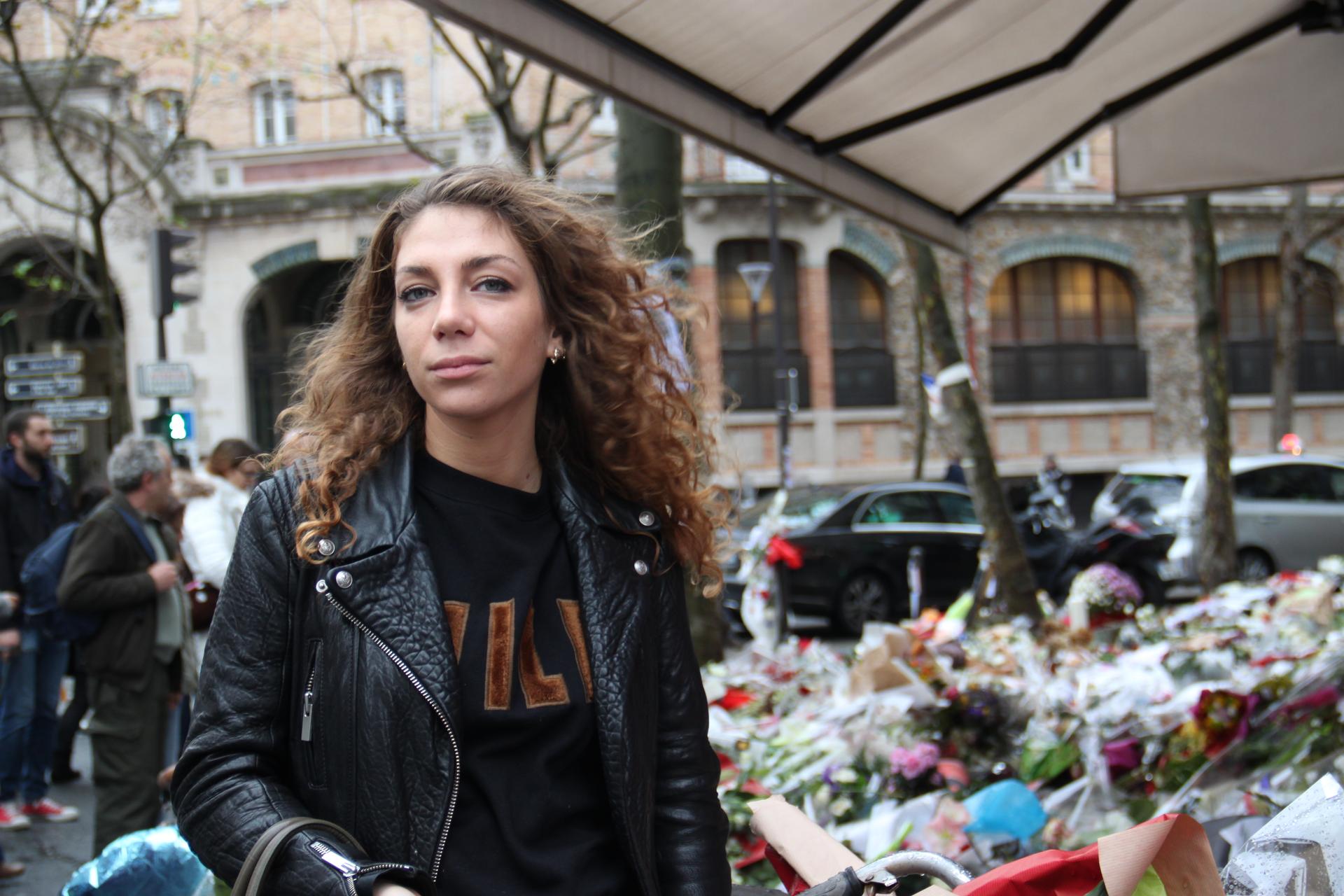 Morgane Bloncourt, 24, lives a few minutes walk away from a cafe that was attacked last Friday. She's now moving to Israel. "I don't feel safe in Paris. It's weird."