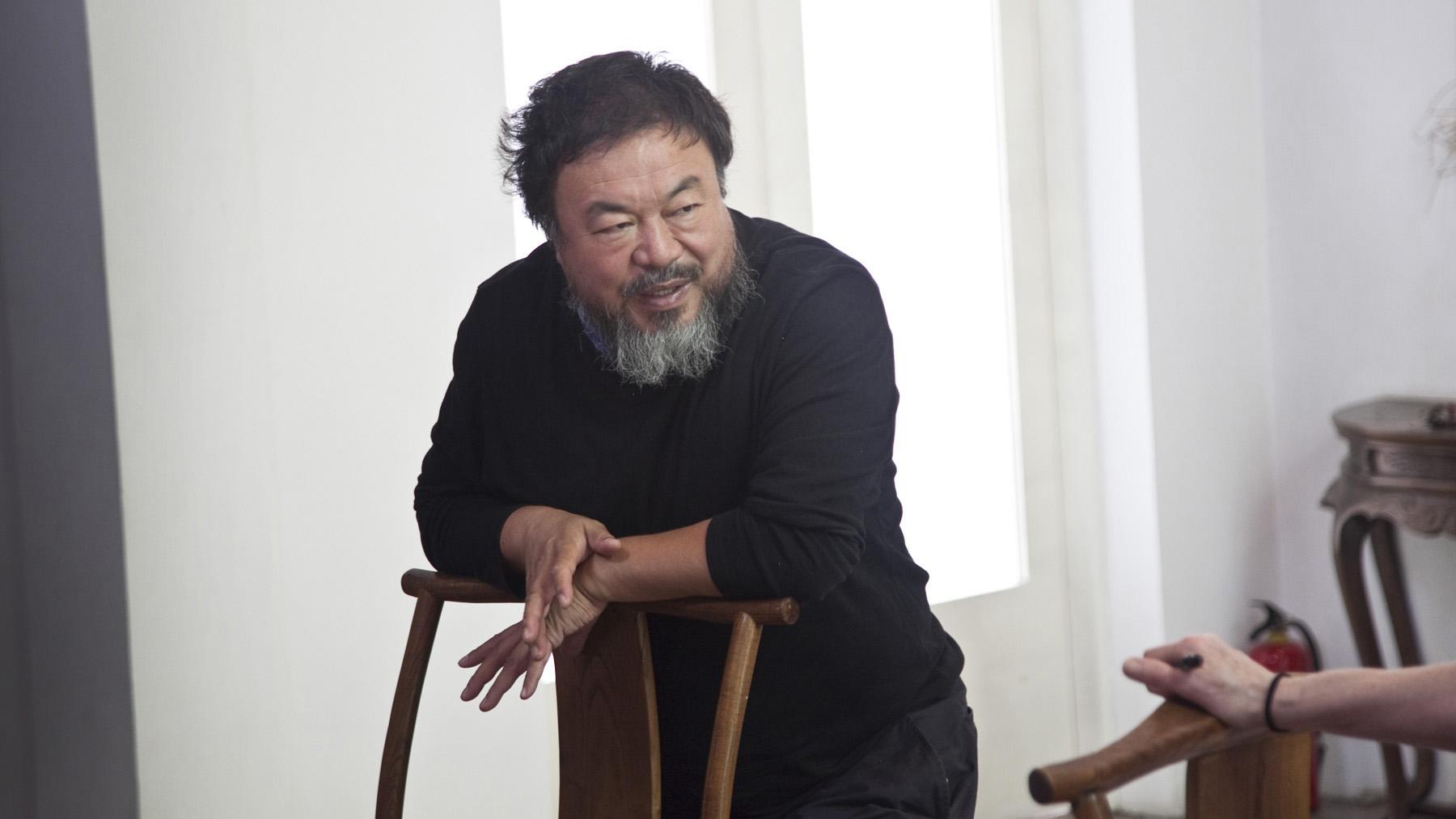 Ai Weiwei at his studio in Beijing, June 2014