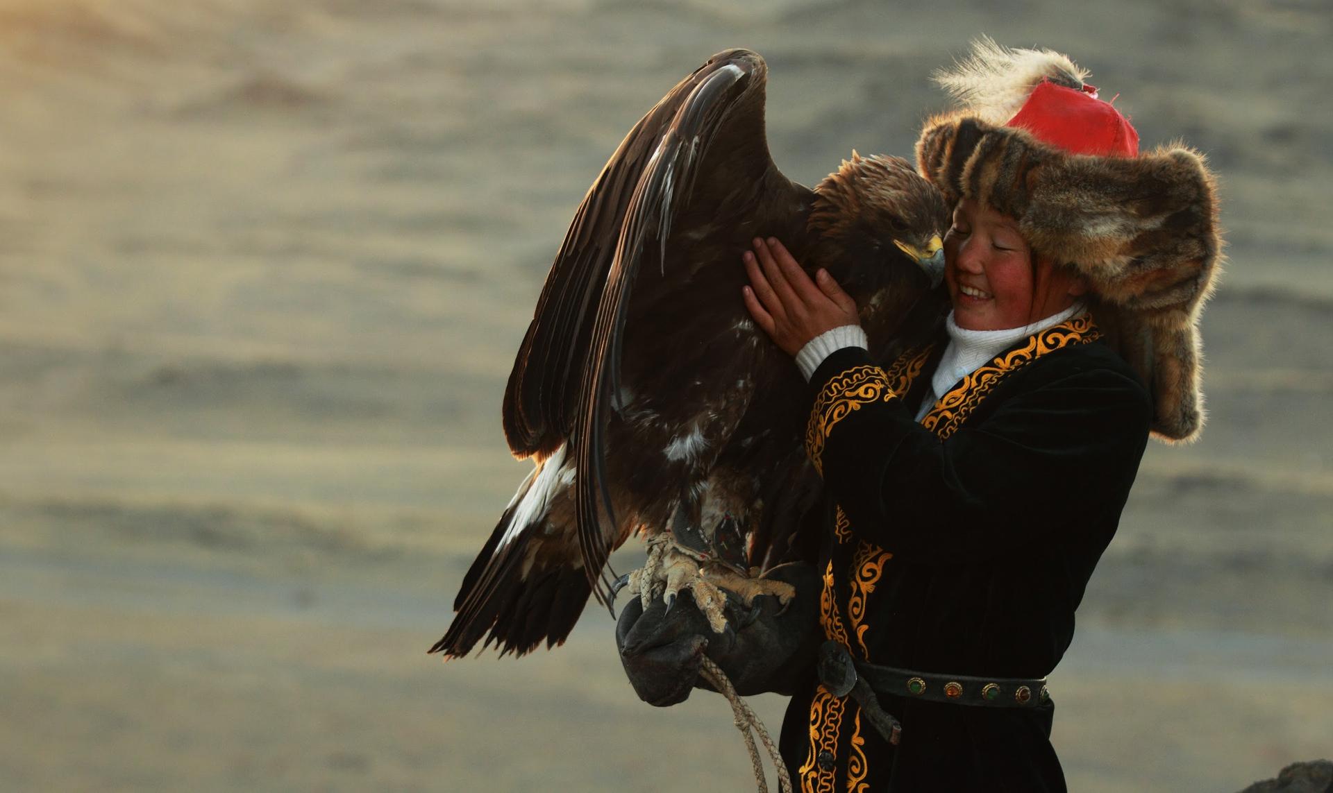 Mongolian huntress