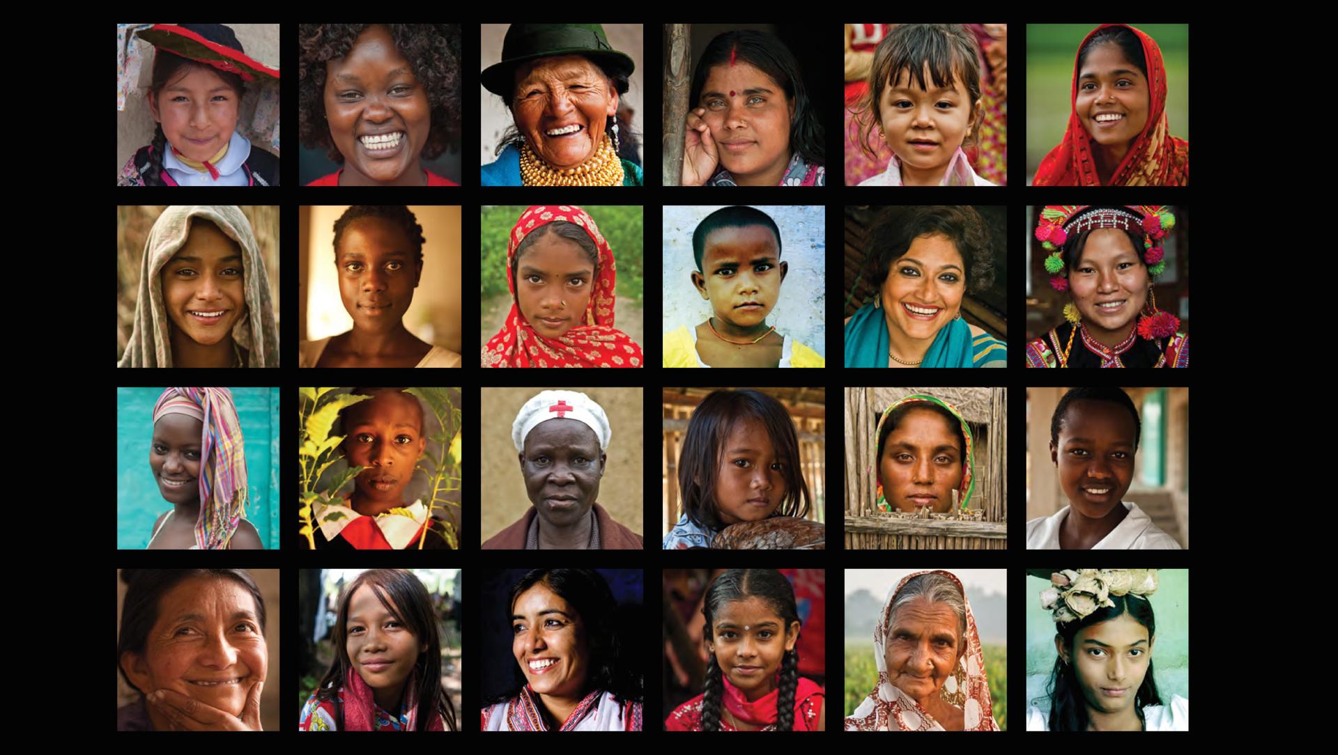 Portraits of women around the globe