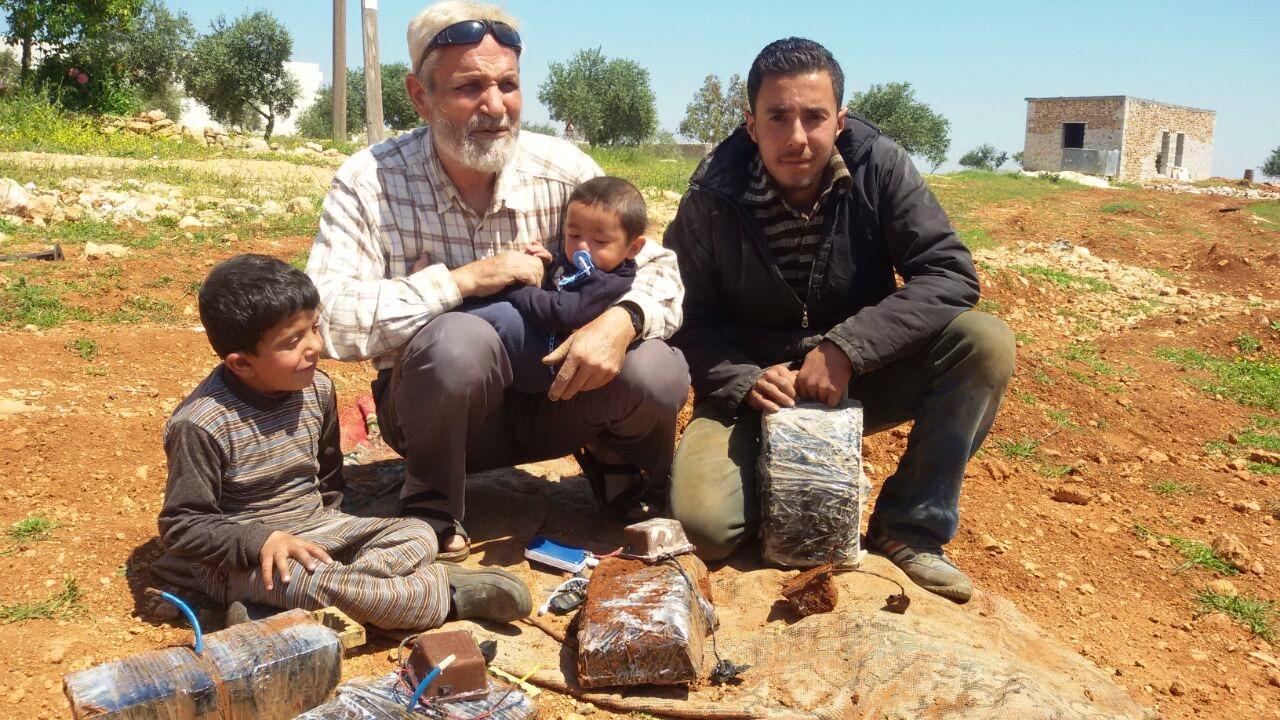 Abu al-Fadl (left) defused roughly 3,500 mines in al-Bab before he was killed by an explosive device on May 8, 2017.