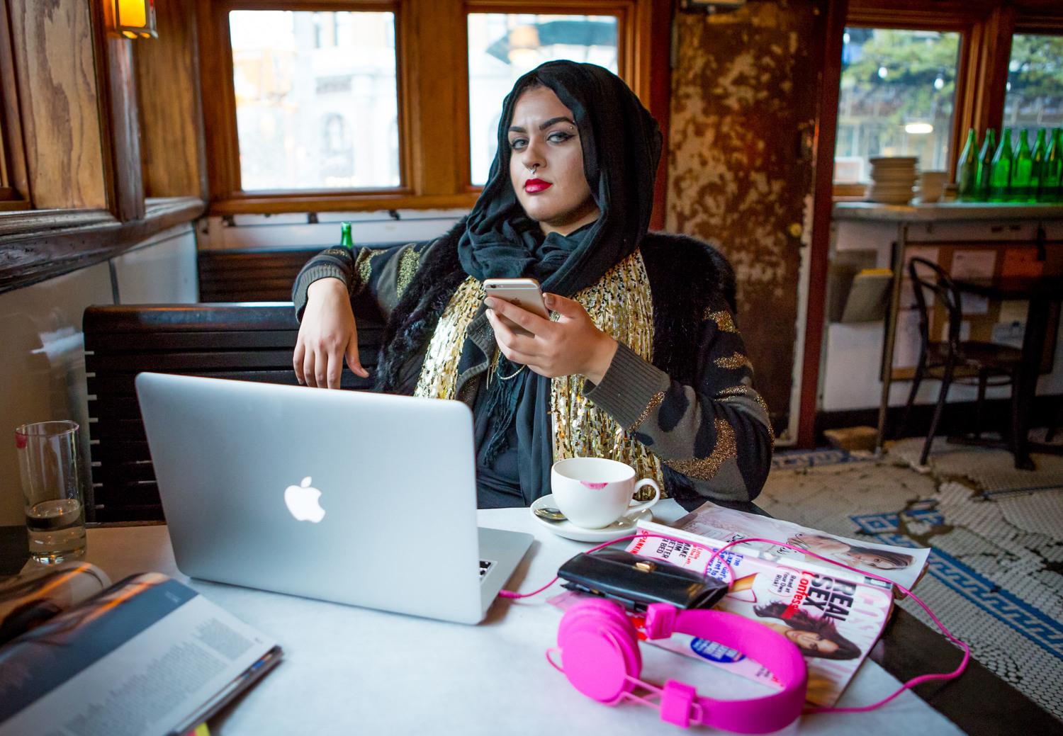 Amani Al-Khatahtbeh, the creator of the website Muslim Girl.