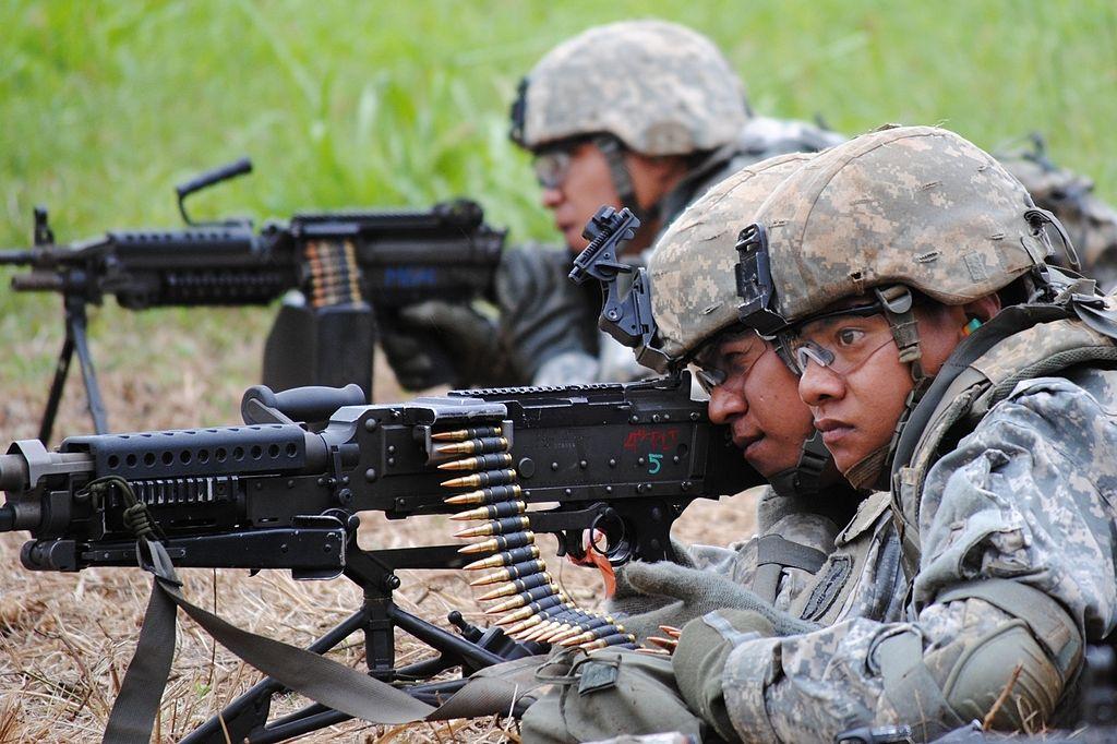 Samoa-based US Army reservists brush up on their combat skills during weapons qualification.