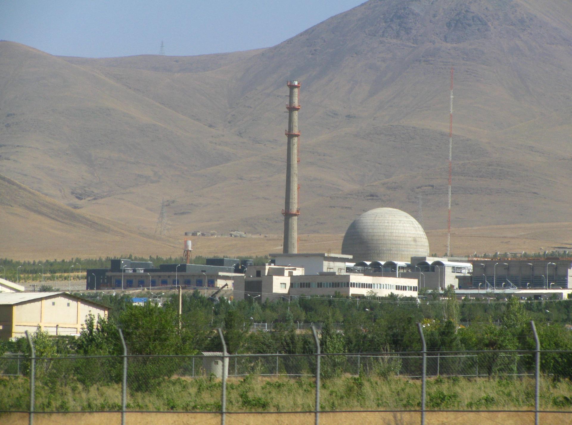 A heavy water reactor near Arak, Iran