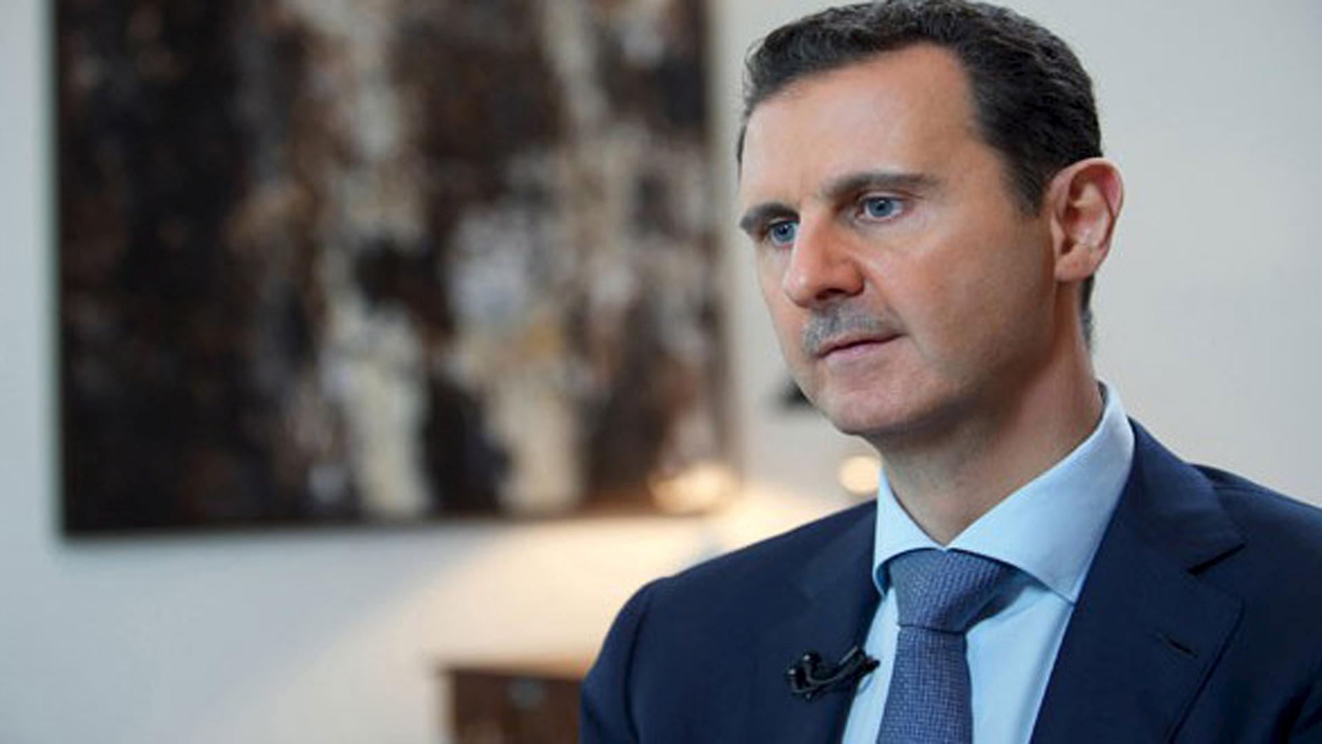 Syria's President Bashar al-Assad during an interview in 2015