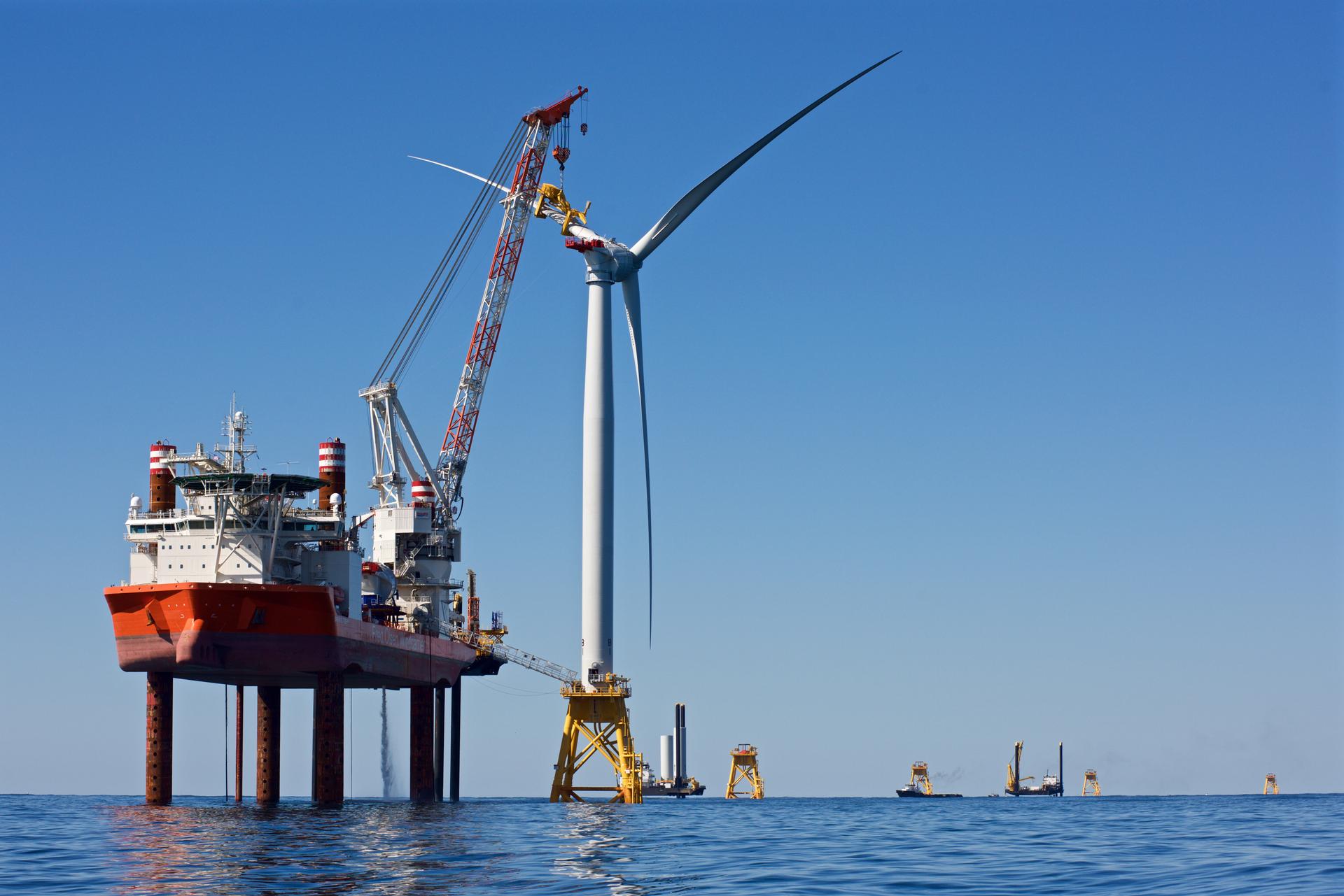 First US offshore wind turbine