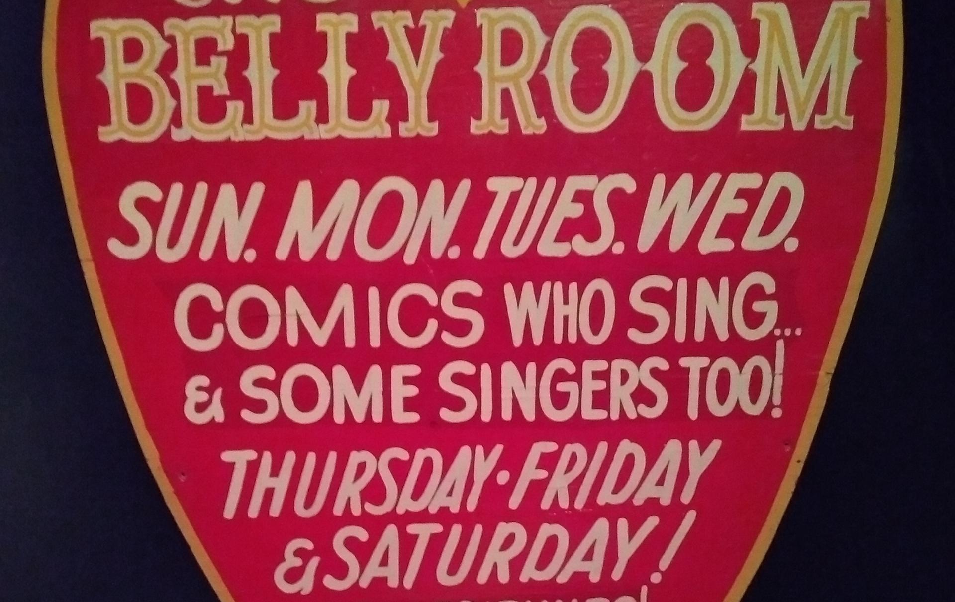 Sign for The Belly Room
